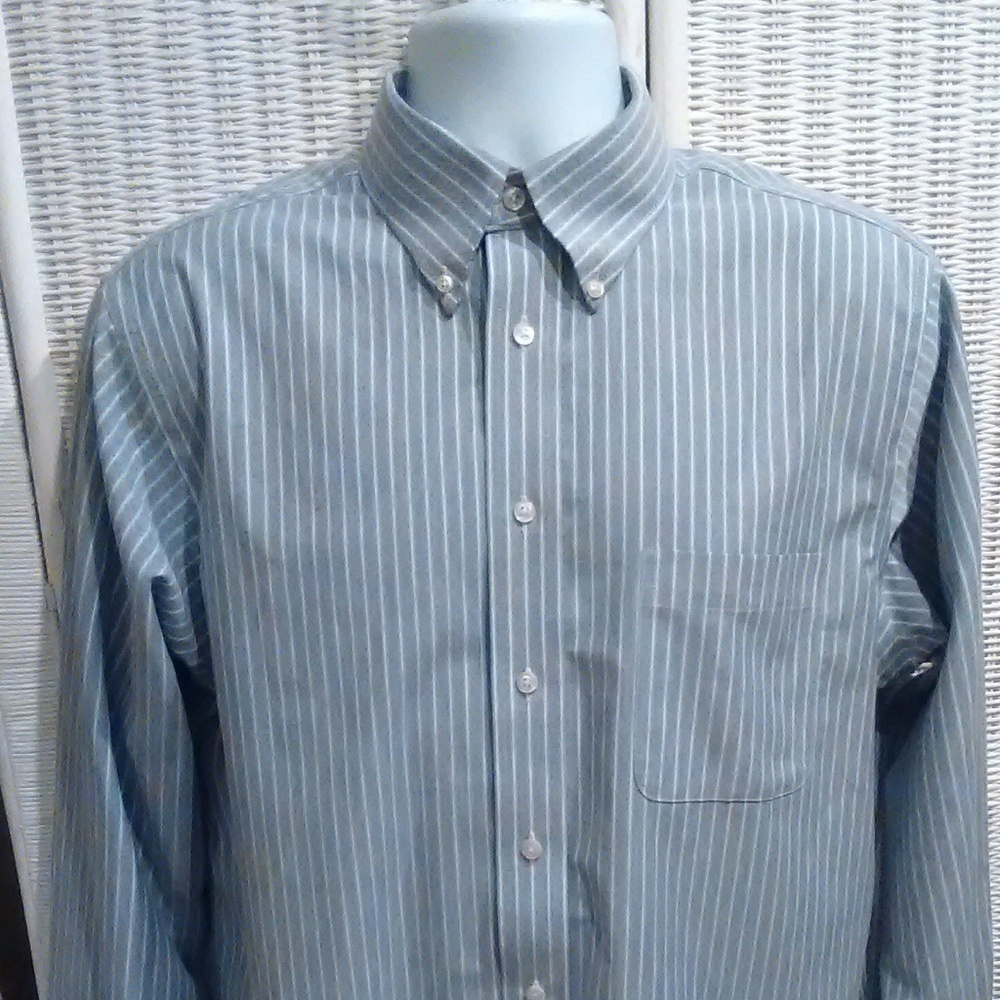 Stafford Oxford stripped long sleeve shirt